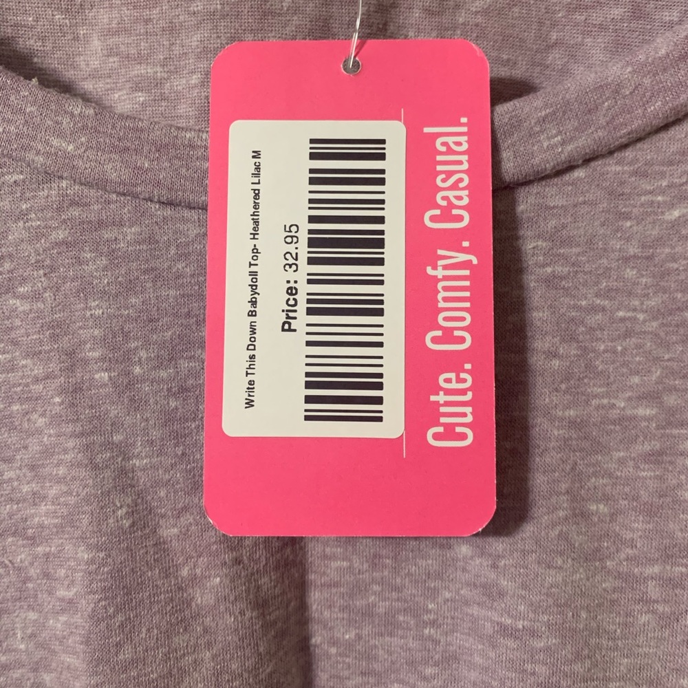 Lilac Babydoll Top - Picture 2 of 4